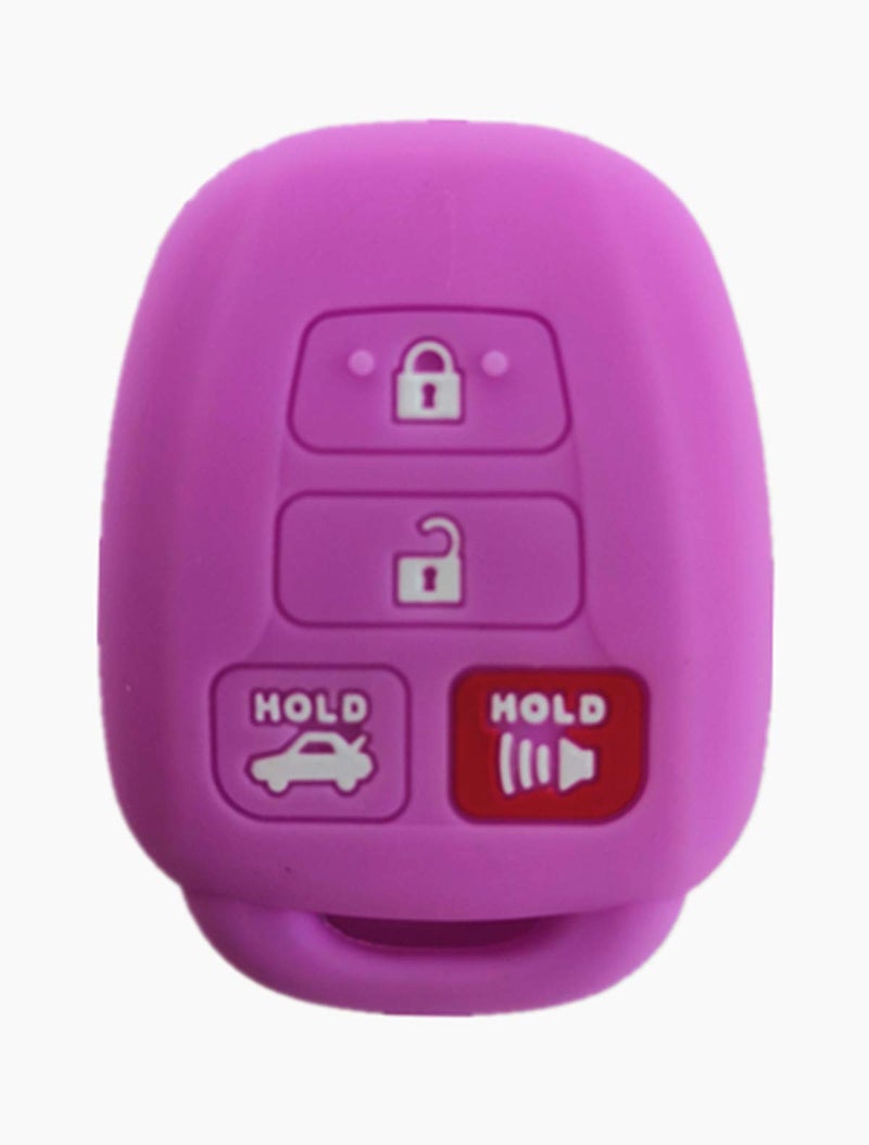 KAWIHEN Silicone Key Fob Cover Compatible with HYQ12BDM HYQ12BEL HYQ12BDP Toyota Avalon Camry Corolla Highlander Rav4 Yaris Scion FR-S tC - Image 1